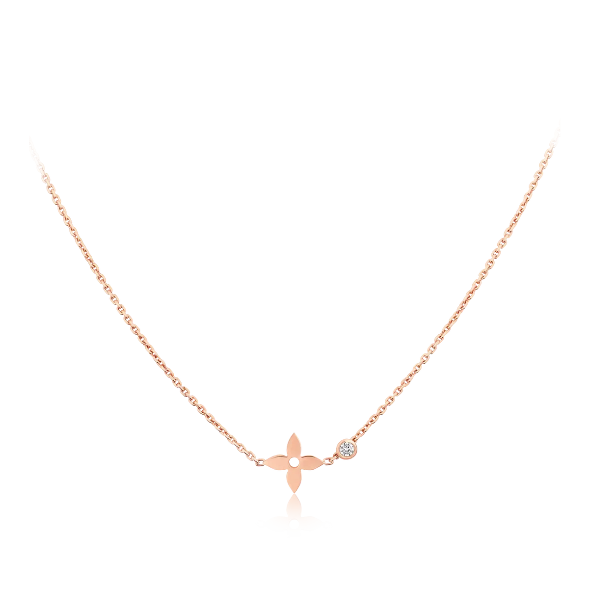 [Garvey ]BLOSSOM PENDANT PINK GOLD AND DIAMOND
