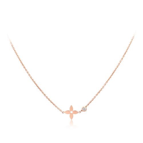 [Garvey ]BLOSSOM PENDANT PINK GOLD AND DIAMOND