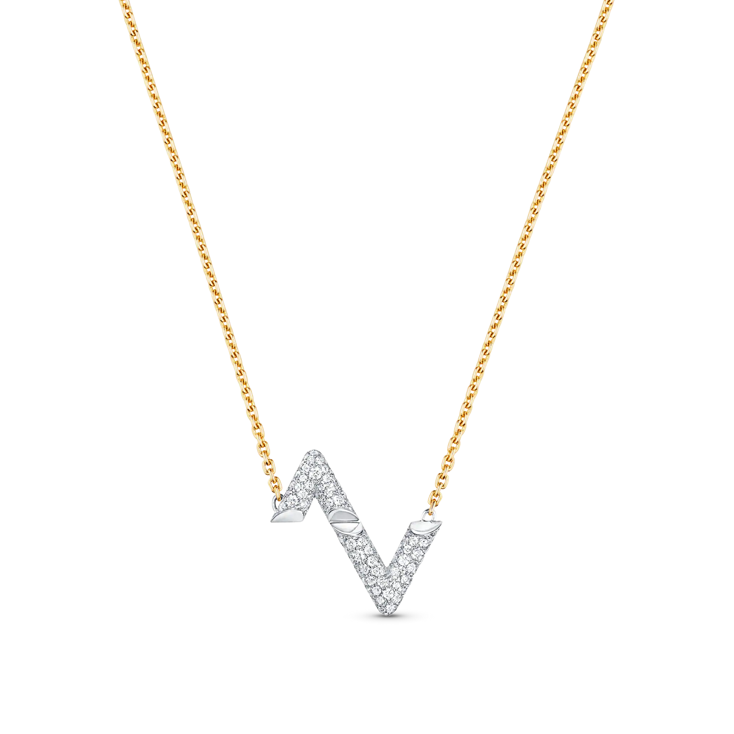 [Garvey]VOLT SILVER DIAMOND PEDANT NECKLACE