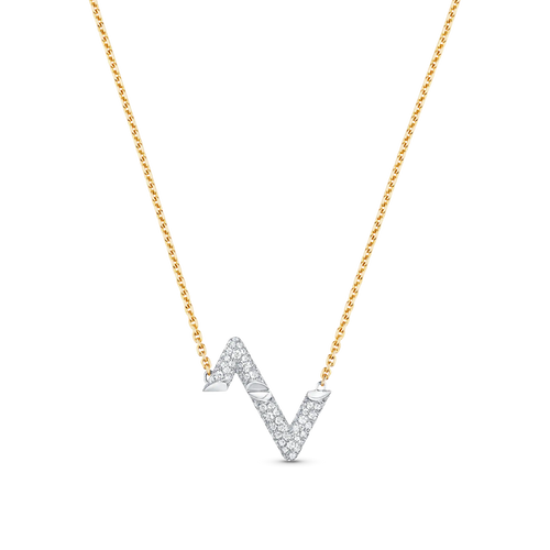 [Garvey]VOLT SILVER DIAMOND PEDANT NECKLACE