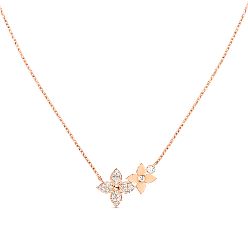[Garvey]STAR BLOSSOM NECKLACE ROSE GOLD DIAMONDS