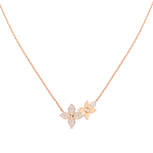 [Garvey]STAR BLOSSOM NECKLACE ROSE GOLD DIAMONDS