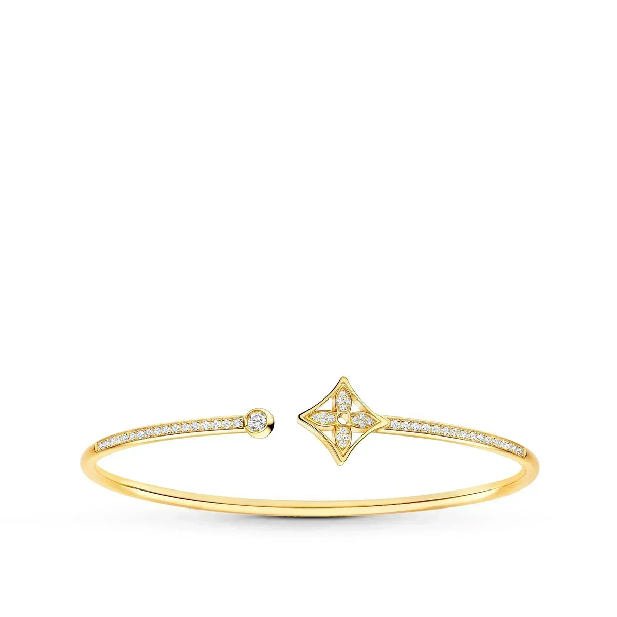 [Garvey ]IDYLLE GOLD OPEN BRACELET DIAMOND PAVED