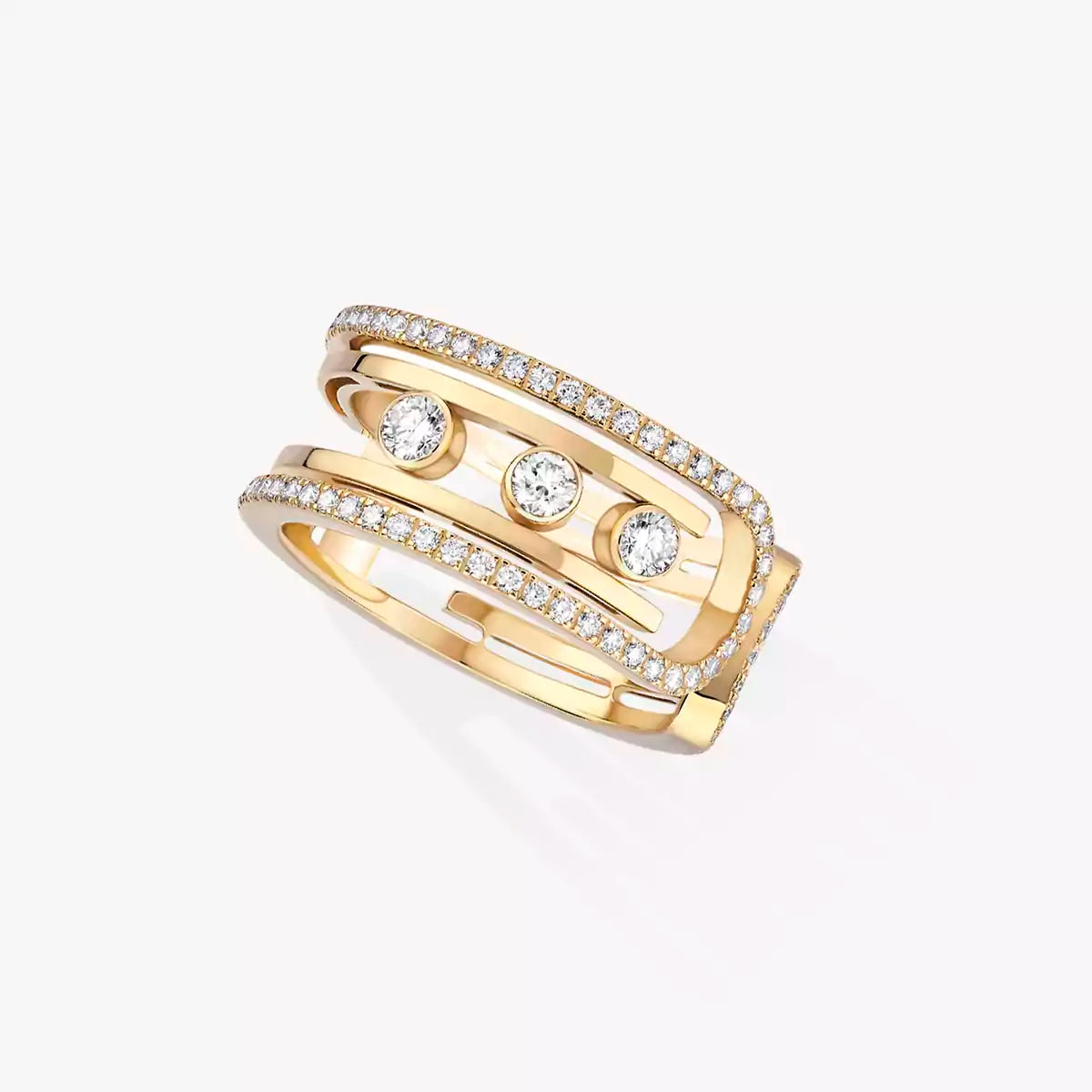 [Garvey]Move 10th Diamond Ring in Gold