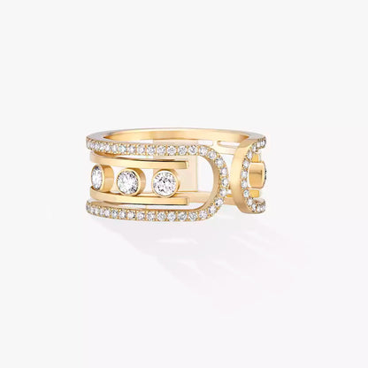 [Garvey]Move 10th Diamond Ring in Gold