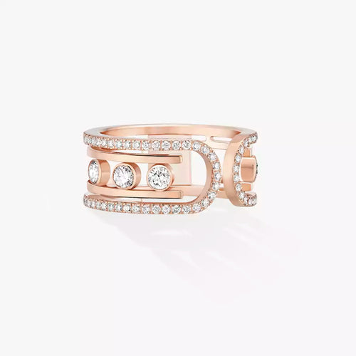 [Garvey]OPEN MOVE 10-DIAMOND PAVÉ RING