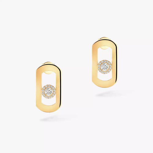 [Garvey]So Move Diamond Earrings in Yellow Gold