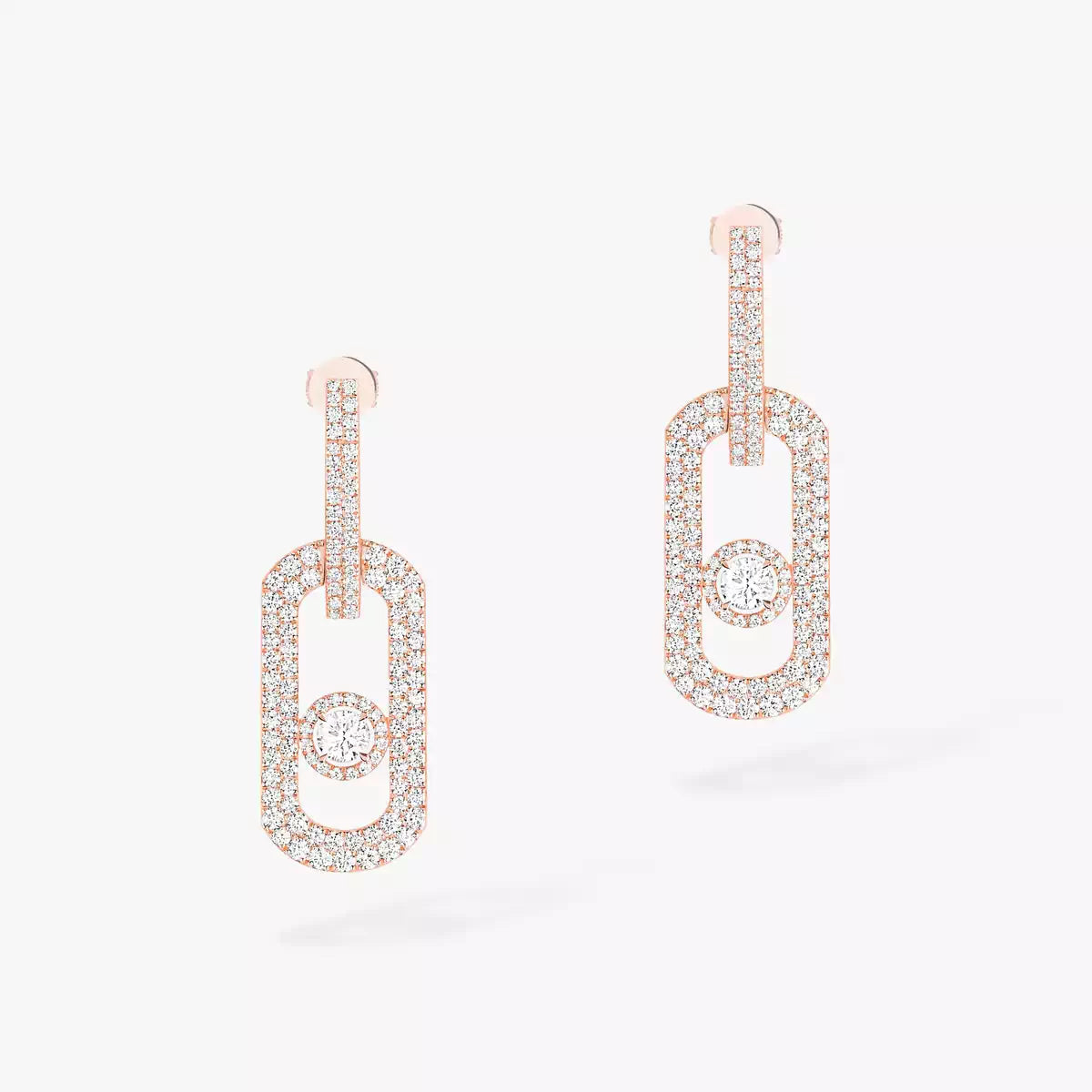 [Garvey]SO MOVE XL FULL-PAVÉ DIAMOND PENDANT EARRINGS