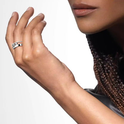 [Garvey]MOVE NOA PAVÉ DIAMOND INTERLOCKING RING