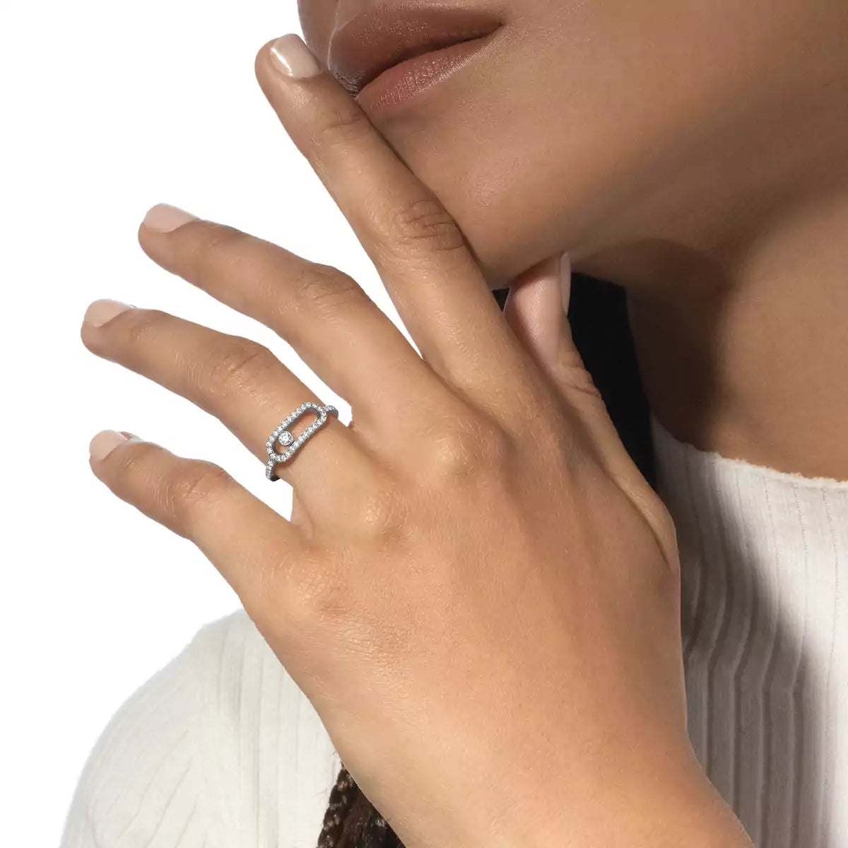 [Garvey]MOVE UNO FULL PAVÉ DIAMOND RING