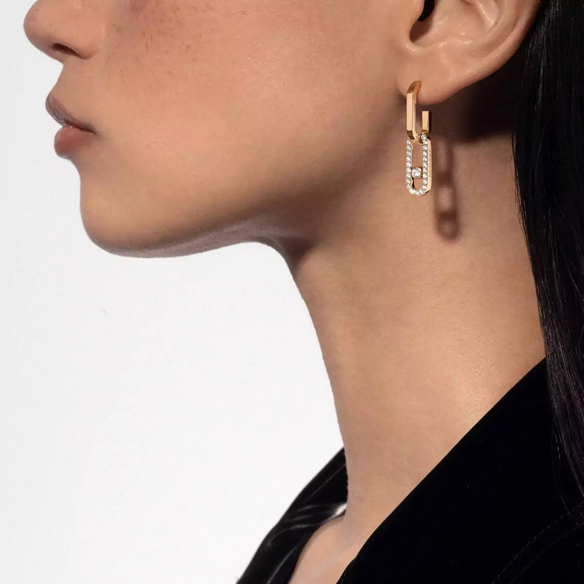 [Garvey]MOVE LINK KINETIC DIAMOND EARRINGS