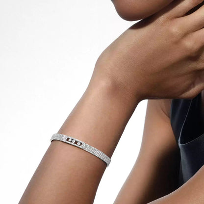 [Garvey]MOVE NOA FULL-PAVÉ DIAMOND BANGLE BRACELET