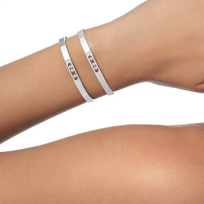 [Garvey]MOVE NOA PAVÉ DIAMOND BANGLE BRACELET