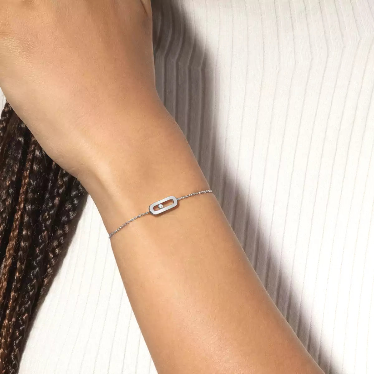 [Garvey]MOVE UNO SINGLE DIAMOND BRACELET