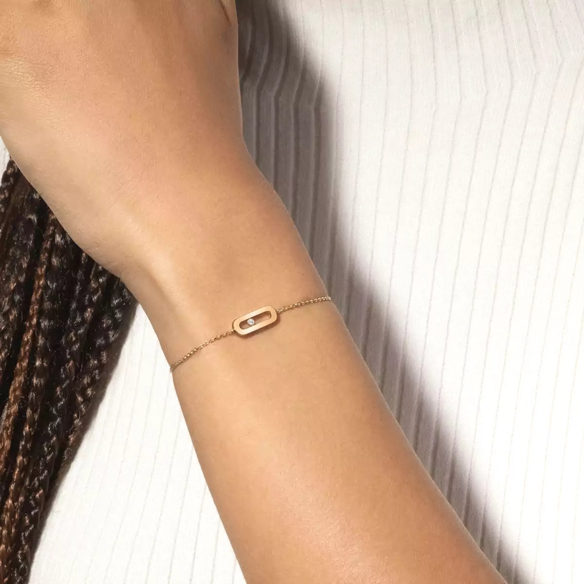 [Garvey]MOVE UNO SINGLE DIAMOND BRACELET