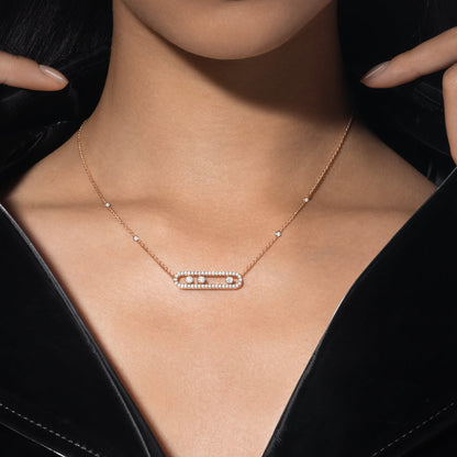 [Garvey]MOVE PAVÉ FULL DIAMOND NECKLACE