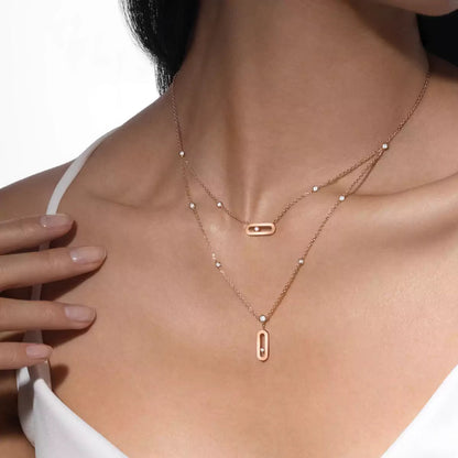 [Garvey] Move Uno Diamond Necklace
