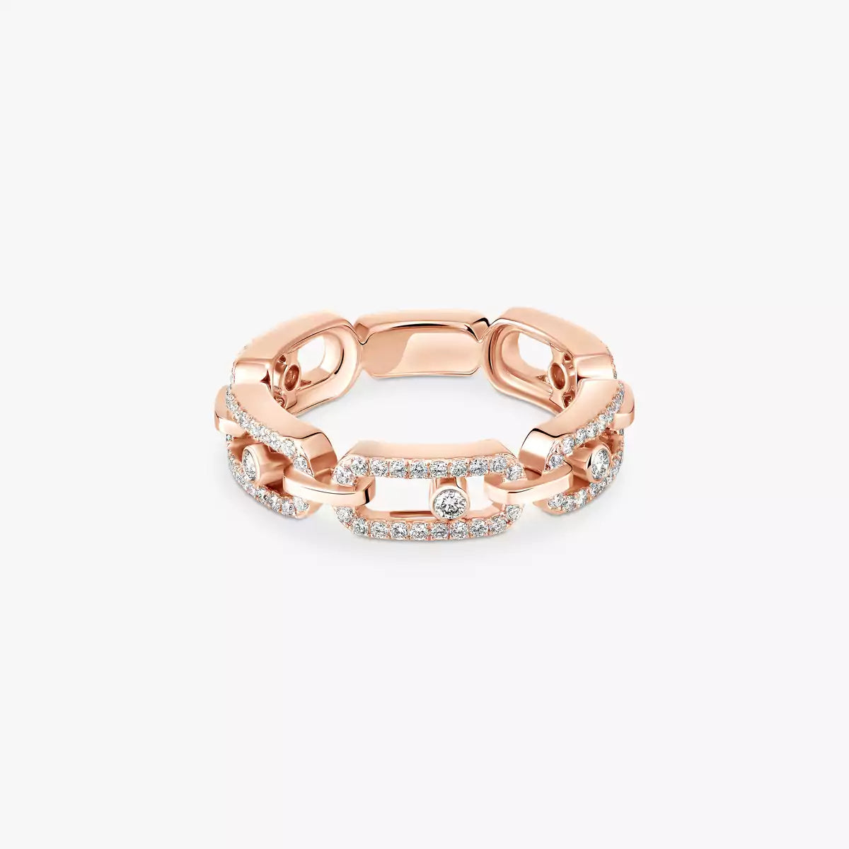 [Garvey]MOVE LINK PAVÉ DIAMOND RING