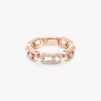 [Garvey]MOVE LINK PAVÉ DIAMOND RING