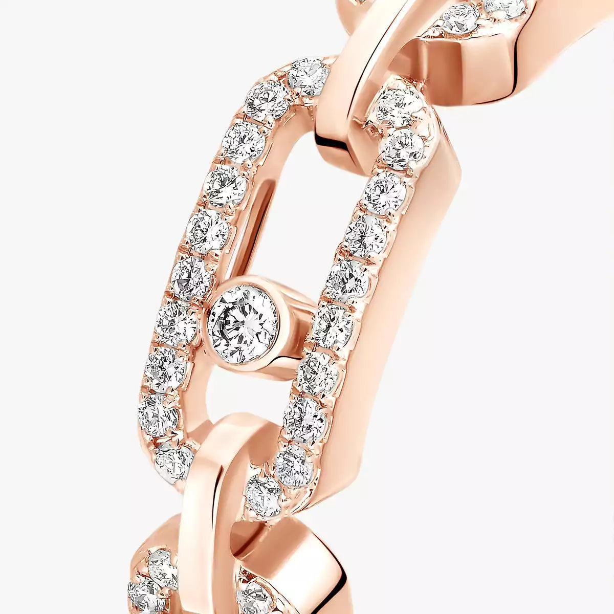 [Garvey]Move Link Pave Set Diamond Ring
