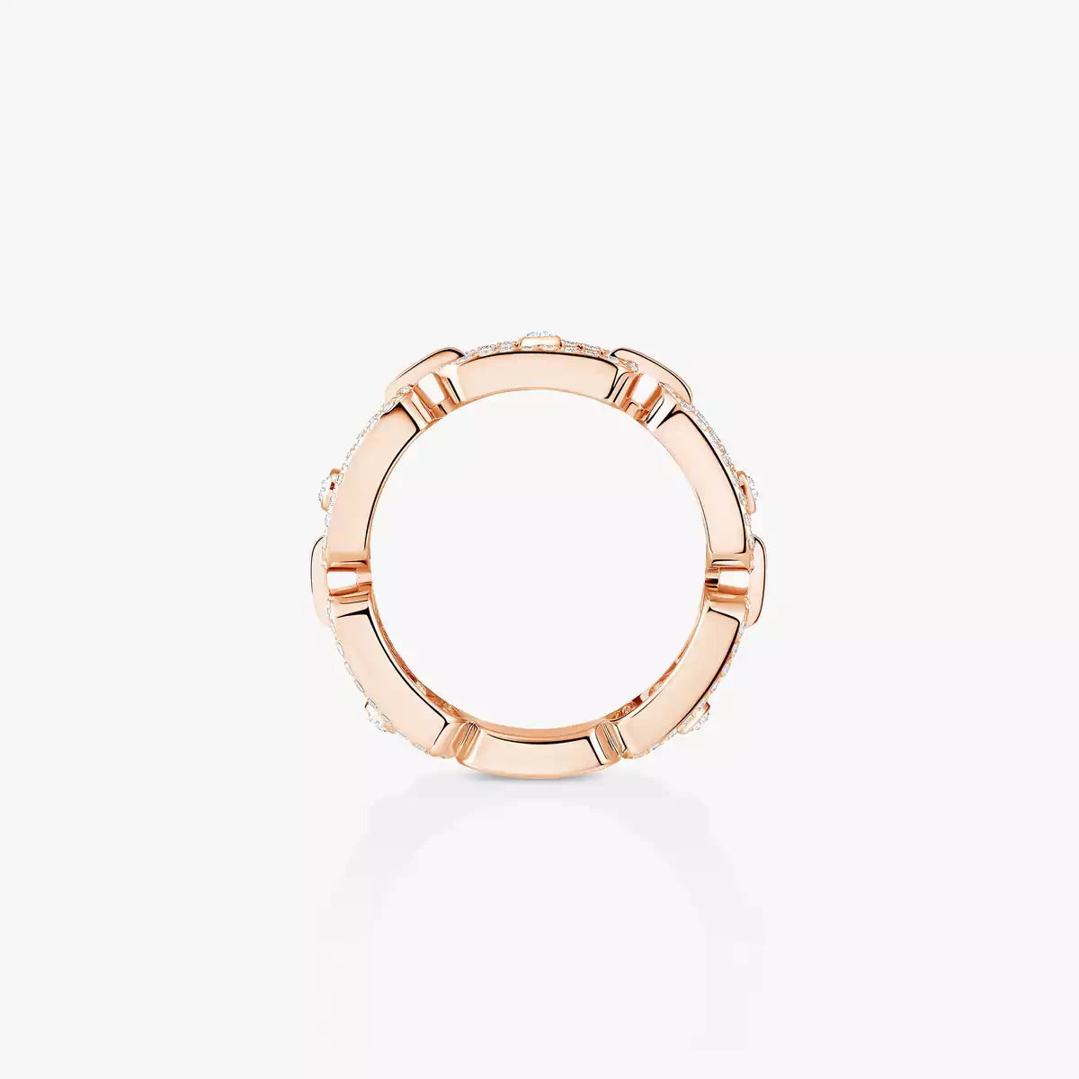 [Garvey]Move Link Pave Set Diamond Ring