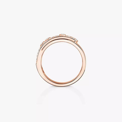[Garvey]MOVE NOA PAVÉ DIAMOND INTERLOCKING RING