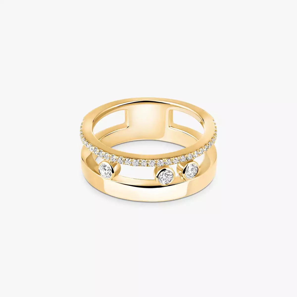 [Garvey]MOVE NOA PAVÉ DIAMOND INTERLOCKING RING