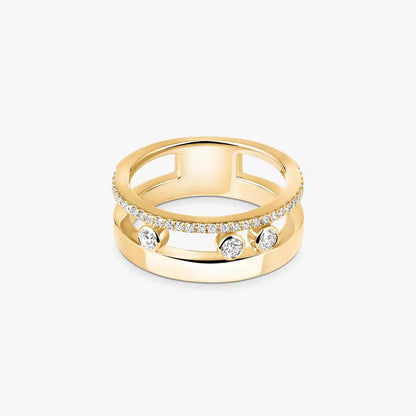 [Garvey]MOVE NOA PAVÉ DIAMOND INTERLOCKING RING