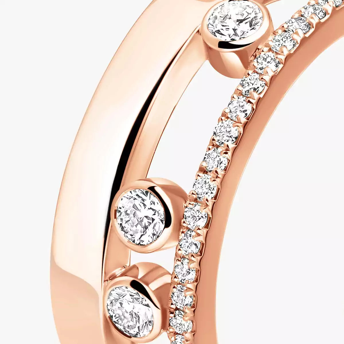 [Garvey]MOVE NOA PAVÉ DIAMOND INTERLOCKING RING