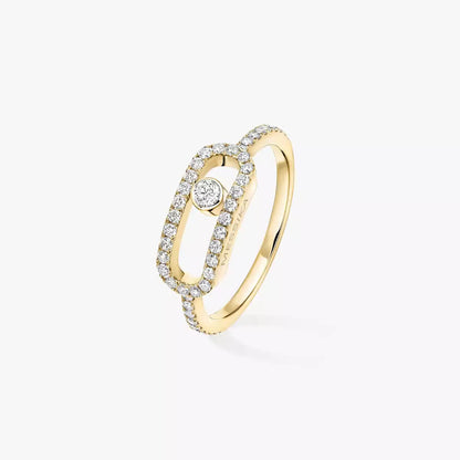 [Garvey]MOVE UNO FULL PAVÉ DIAMOND RING