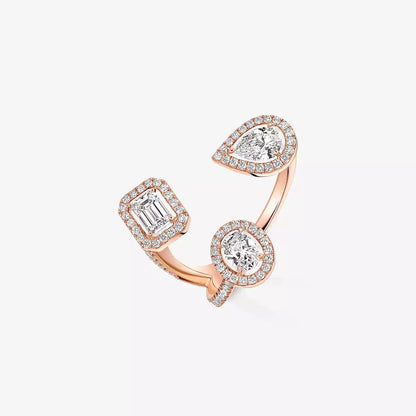 [Garvey]MY TWIN TRILOGY OPEN PAVÉ RING