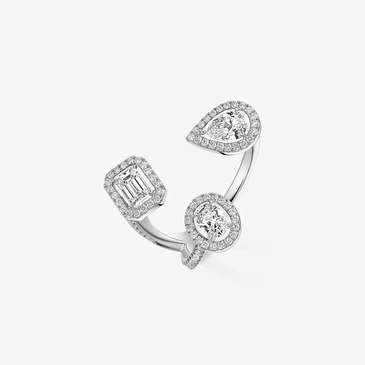 [Garvey]MY TWIN TRILOGY OPEN PAVÉ RING