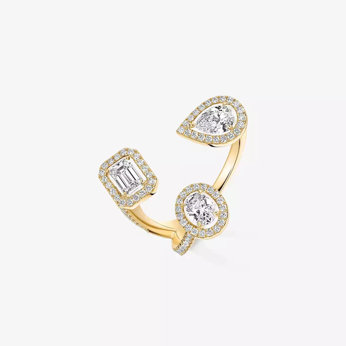 [Garvey]MY TWIN TRILOGY OPEN PAVÉ RING