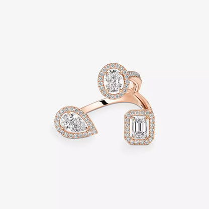 [Garvey]MY TWIN TRILOGY OPEN PAVÉ RING