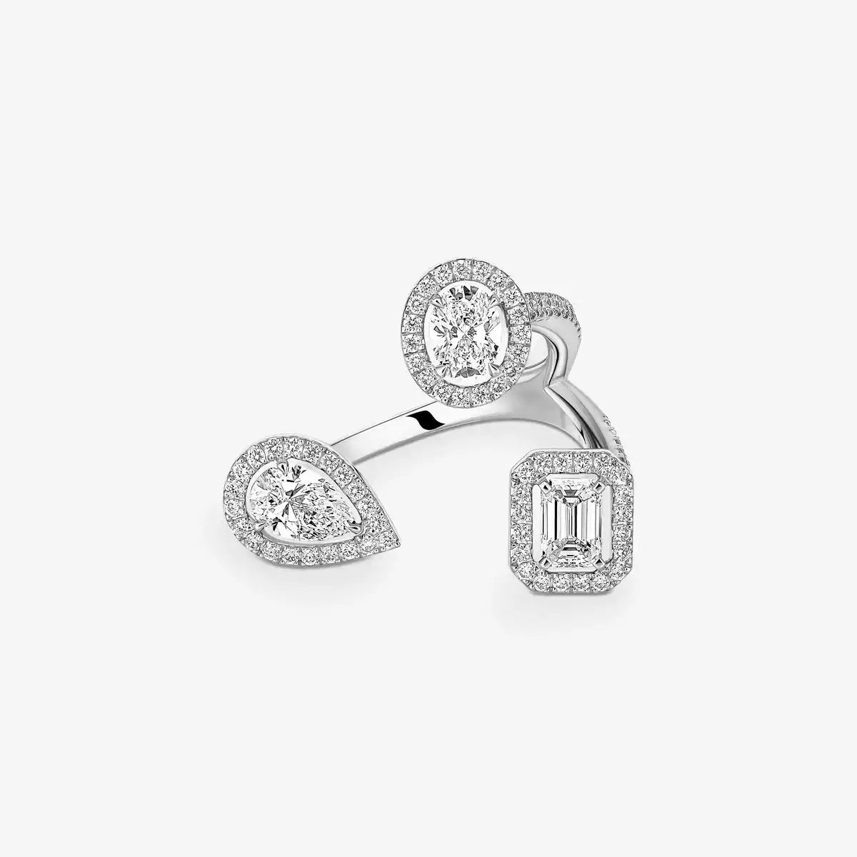[Garvey]MY TWIN TRILOGY OPEN PAVÉ RING
