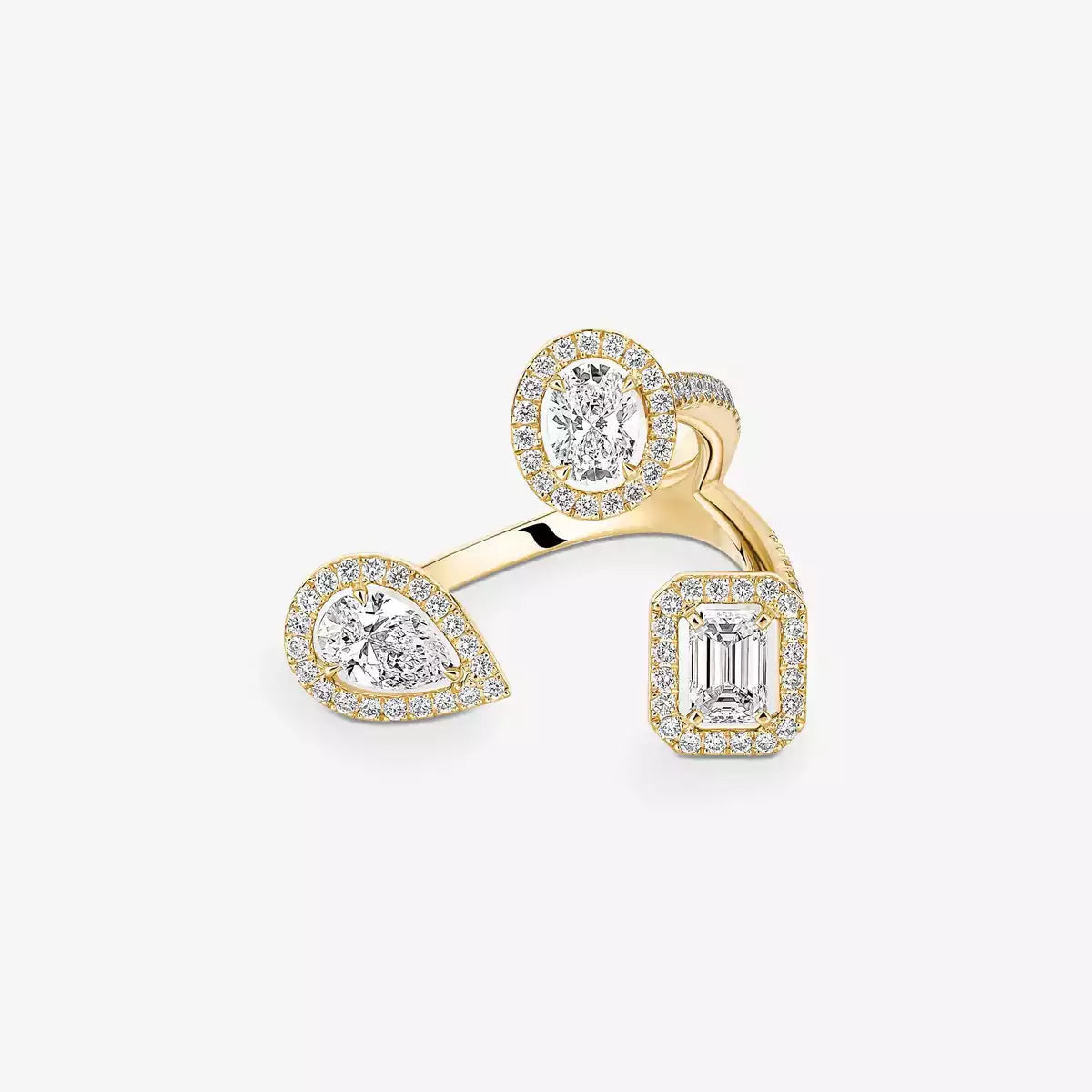 [Garvey]MY TWIN TRILOGY OPEN PAVÉ RING