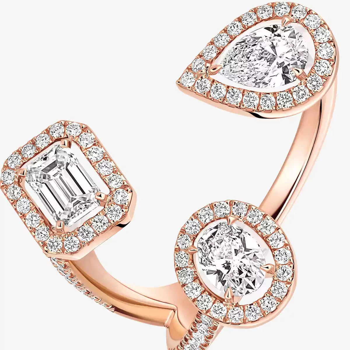 [Garvey]MY TWIN TRILOGY OPEN PAVÉ RING