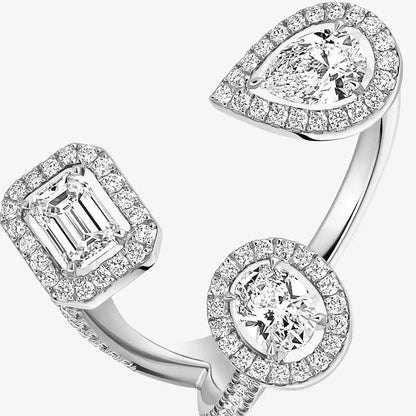 [Garvey]MY TWIN TRILOGY OPEN PAVÉ RING