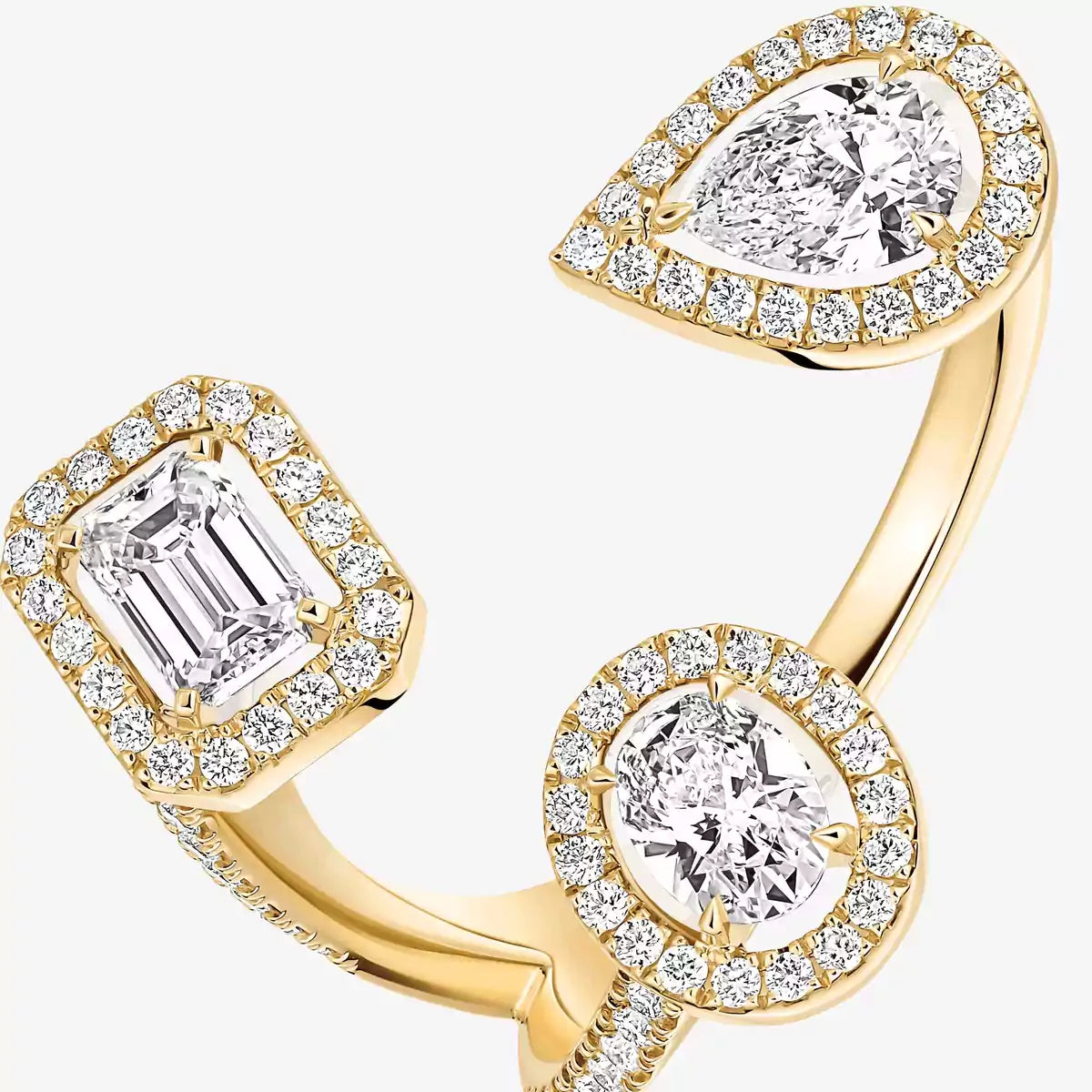 [Garvey]MY TWIN TRILOGY OPEN PAVÉ RING