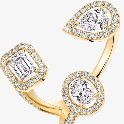 [Garvey]MY TWIN TRILOGY OPEN PAVÉ RING
