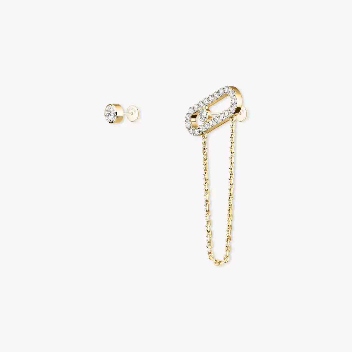 [Garvey]MOVE UNO ALL DIAMOND STUD EARRINGS