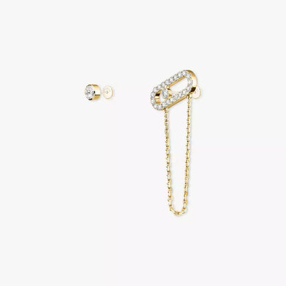 [Garvey]MOVE UNO ALL DIAMOND STUD EARRINGS