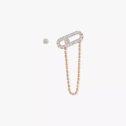 [Garvey]MOVE UNO ALL DIAMOND STUD EARRINGS