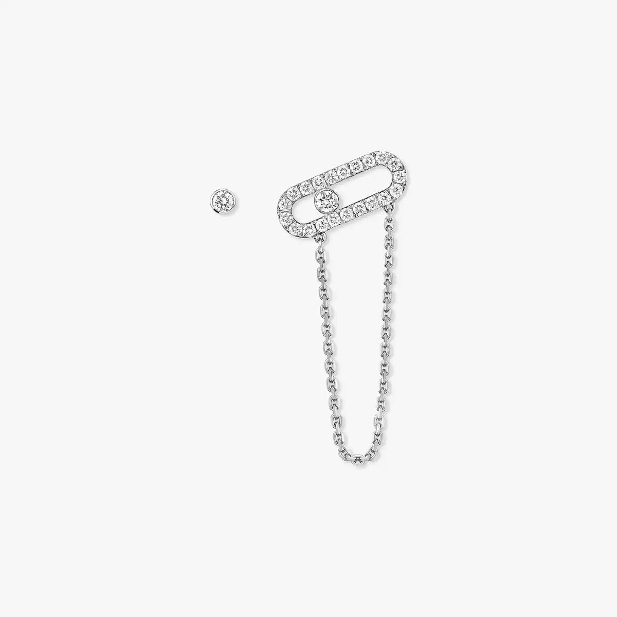 [Garvey]MOVE UNO ALL DIAMOND STUD EARRINGS