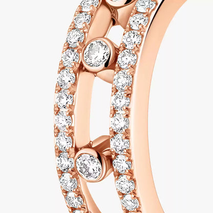 [Garvey]Diamond Pave_ Hoop Earrings Move