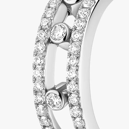 [Garvey]Diamond Pave_ Hoop Earrings Move