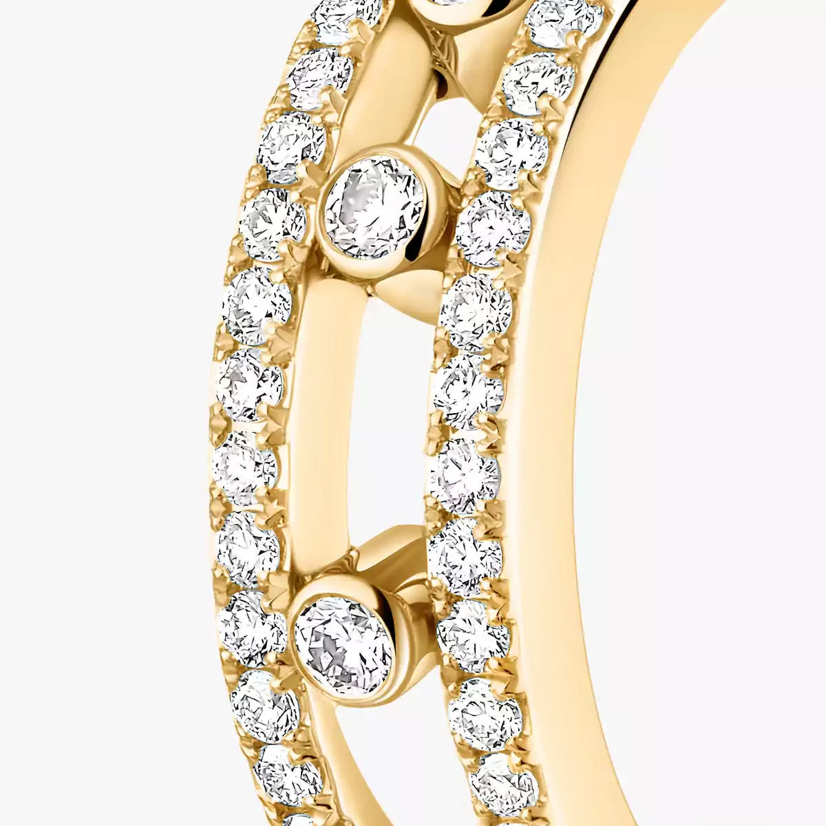 [Garvey]Diamond Pave_ Hoop Earrings Move