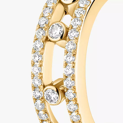 [Garvey]Diamond Pave_ Hoop Earrings Move