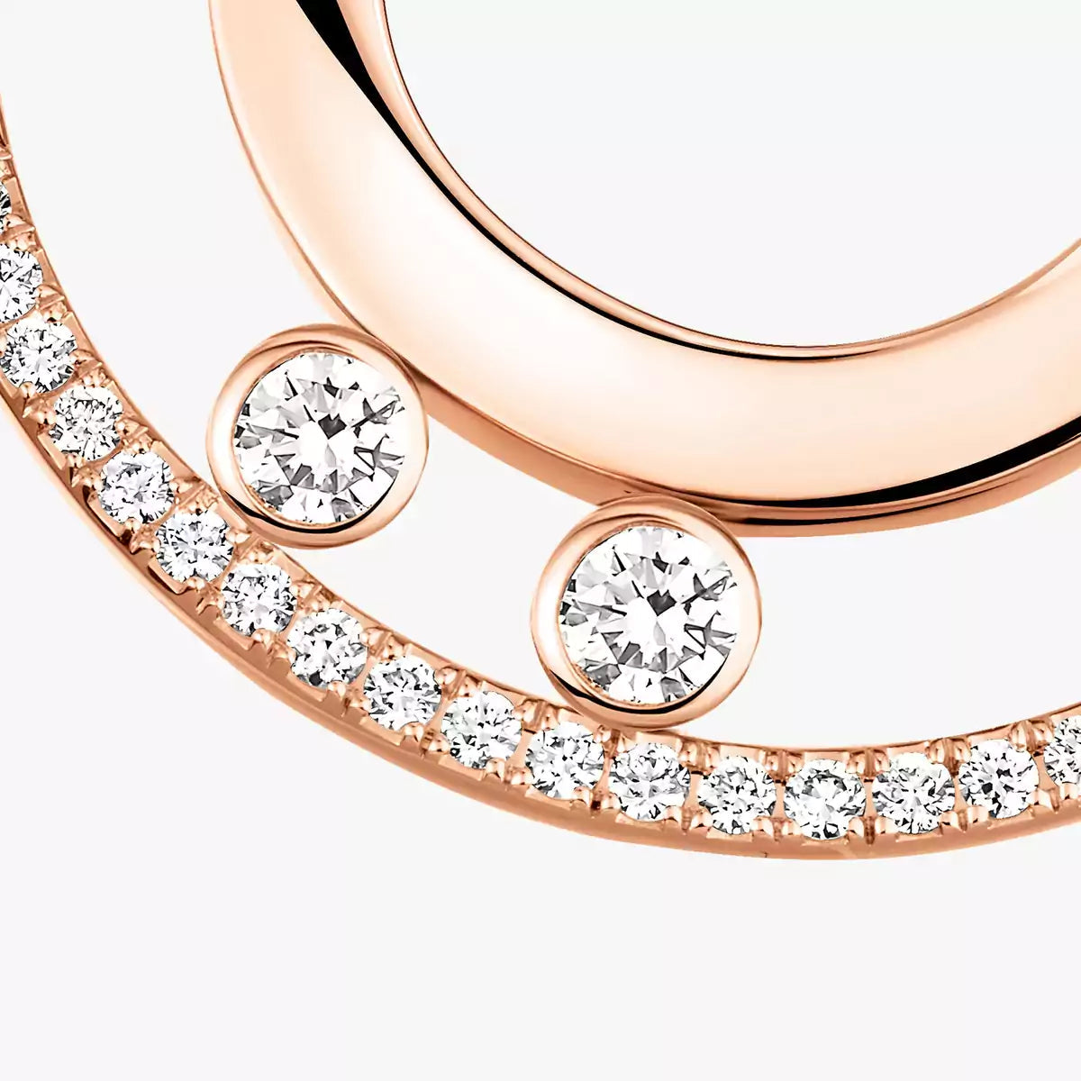 [Garvey]MOVE ROMANE SMALL DIAMOND HOOP EARRINGS