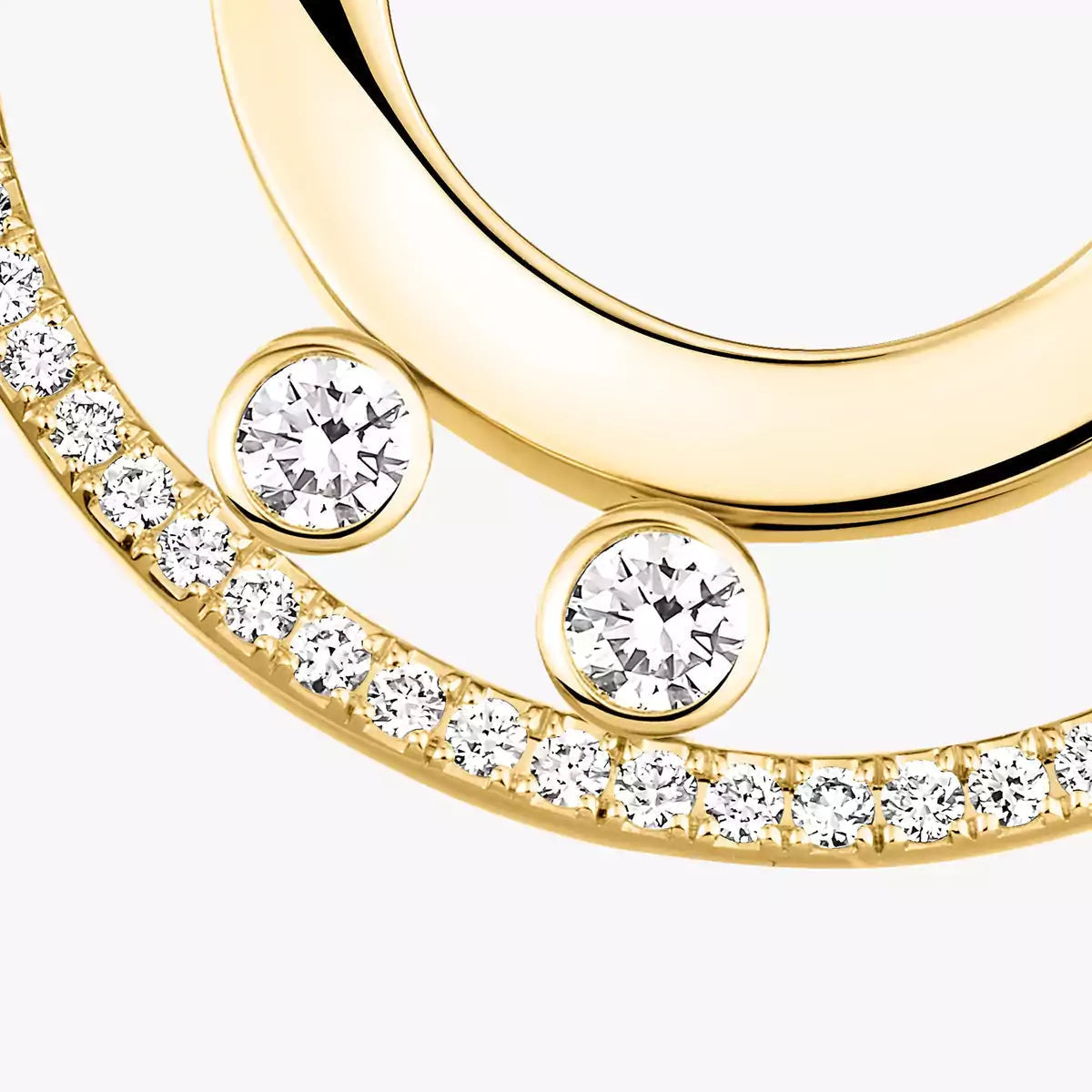 [Garvey]MOVE ROMANE SMALL DIAMOND HOOP EARRINGS